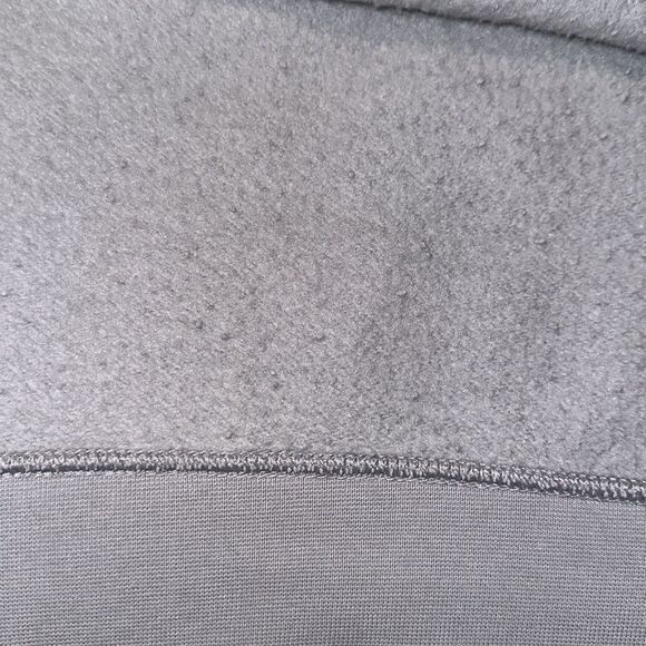 Nike L Gray Duke JUST DO IT logo Campus Collection Fleece Crop Boxy Sweatshirt - Picture 11 of 11